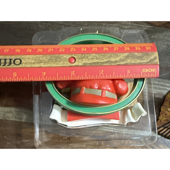 Coca-Cola Trim A Tree Collection 1956 Santa With Painting Elf Ornament 1994 - Picture 12 of 12